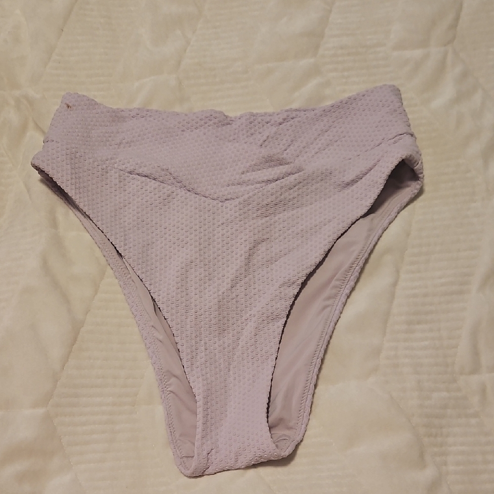 Textured Lavender Bikini Bottom